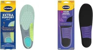 Dr. Scholl's Extra Support Insoles for Women, Size 6-11, 1 Pair, Trim to Fit Inserts & Love Your Sneakers Insoles, All-Day Comfort, Arch Support, Absorb Shock, Women Size 6-10