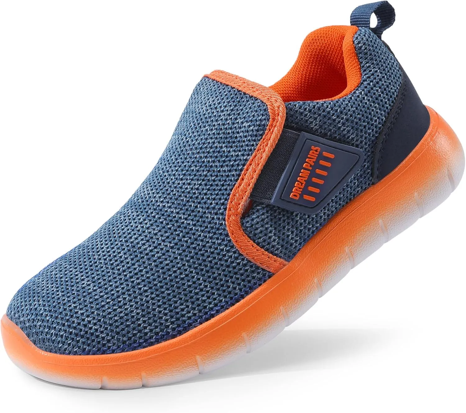 DREAM PAIRS Boys Girls Shoes Kids Slip on Tennis EZ-Ons MightyMovers Running Athletic Barefoot Zero Drop Sports Sneakers