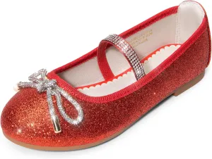DREAM PAIRS Girls Dress Shoes Slip-on Flower Girl Ballet Flats for Party, Wedding, Performance, Prom, Graduation