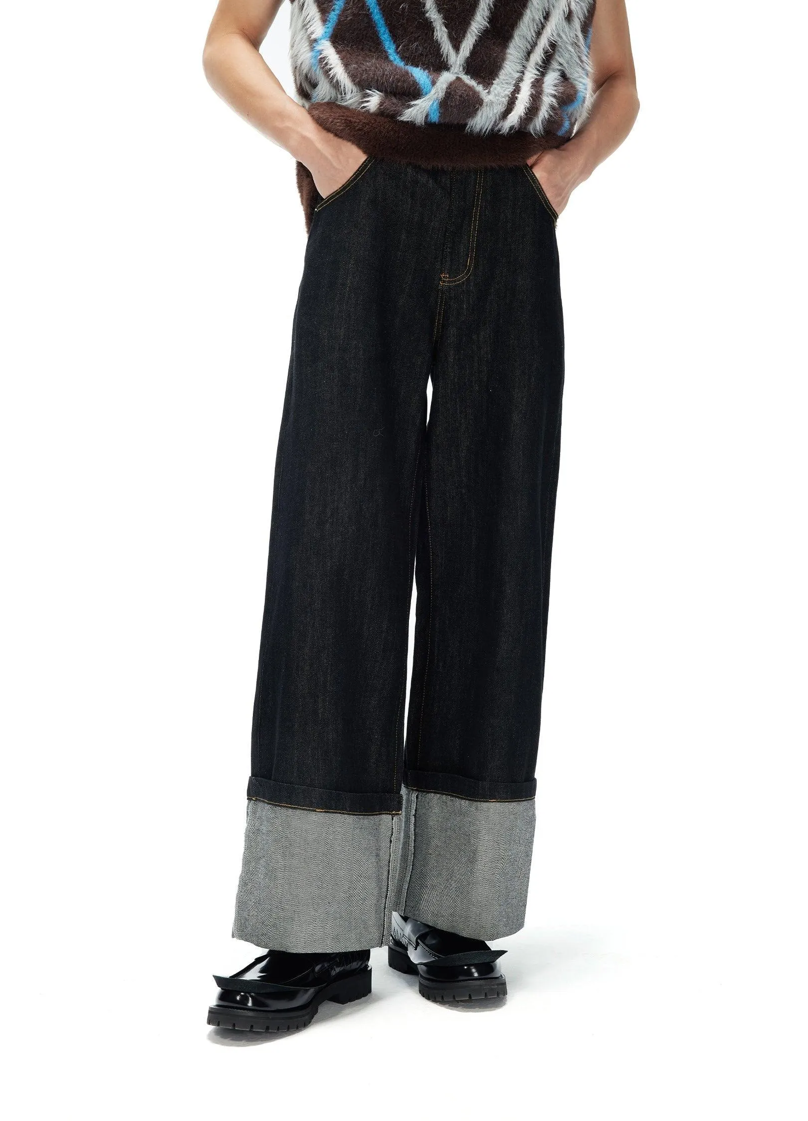 Edgy Leather Spike Loafers