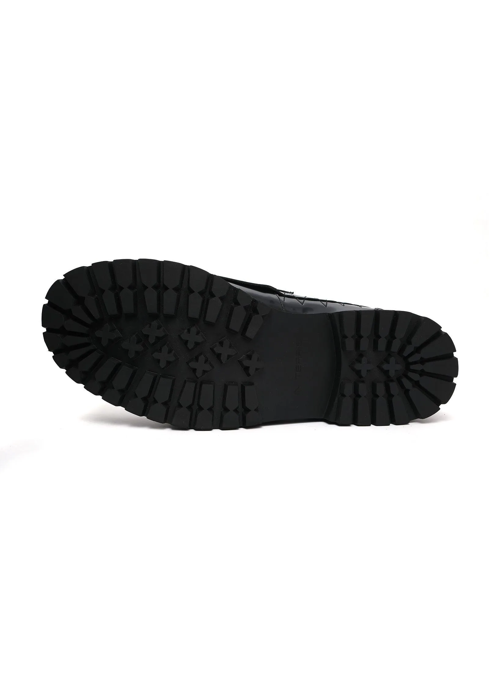 Edgy Leather Spike Loafers