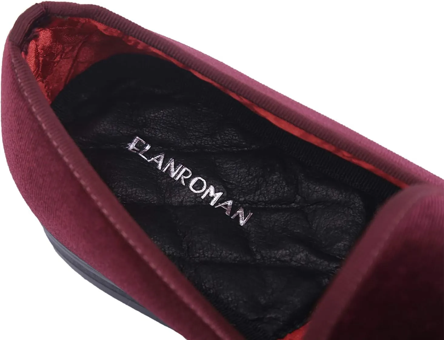 ELANROMAN Loafers for Men Velvet Shoes of Fashion Embroidered 1.0 and 2.0 Party Wedding Prom Shoes