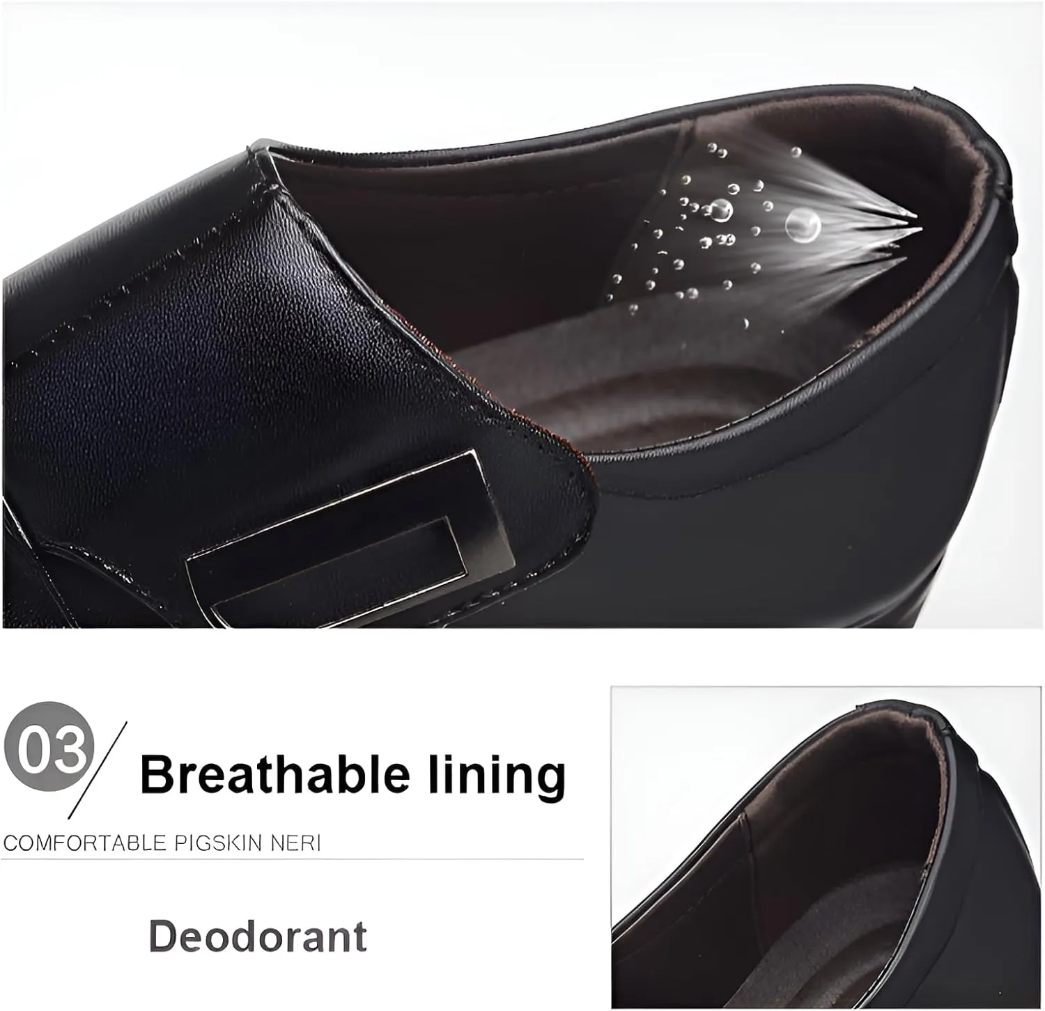 Ellniges]Versatile Men's Pointed Toe Loafers, Stylish & Breathable for Business & Casual Settings【Men's Leather Dress Shoes】
