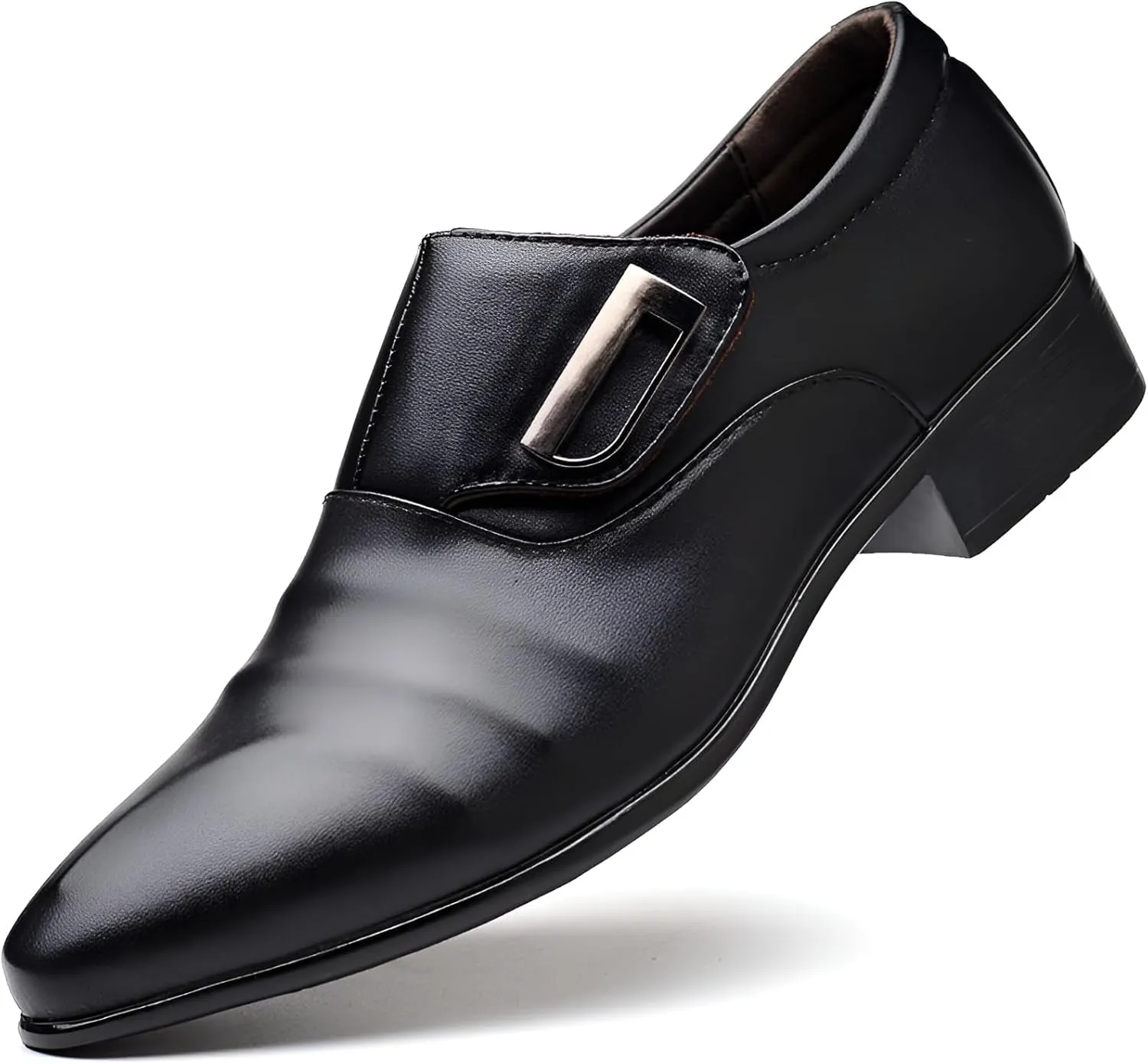 Ellniges]Versatile Men's Pointed Toe Loafers, Stylish & Breathable for Business & Casual Settings【Men's Leather Dress Shoes】