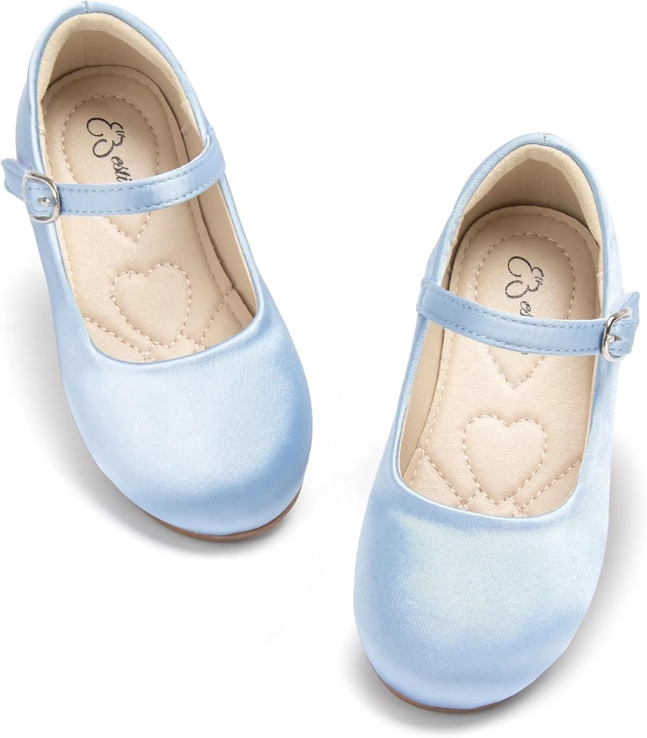 ESTINE Mary Jane Flats for Toddler Girls Little Kids Glittery Dress Princess Wedding Ballet Shoes