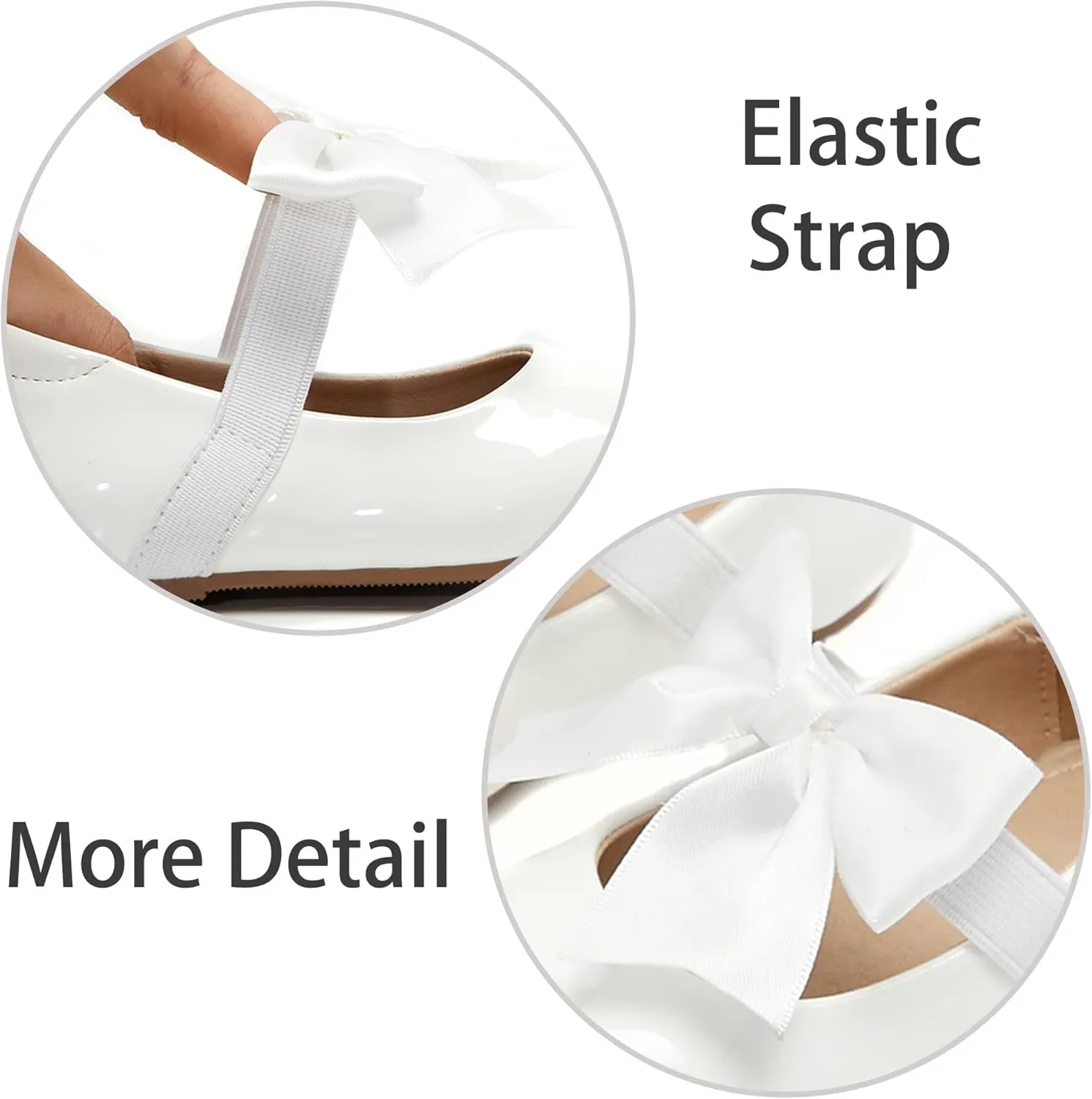 ESTINE Mary Jane Flats for Toddler Girls Little Kids Glittery Dress Princess Wedding Ballet Shoes
