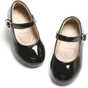 ESTINE Mary Jane Flats for Toddler Girls Little Kids Glittery Dress Princess Wedding Ballet Shoes