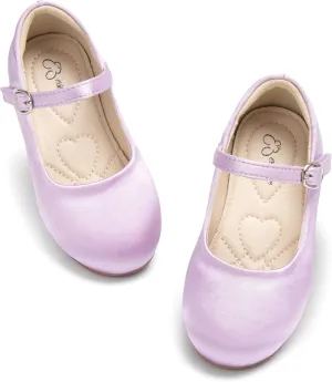 ESTINE Mary Jane Flats for Toddler Girls Little Kids Glittery Dress Princess Wedding Ballet Shoes