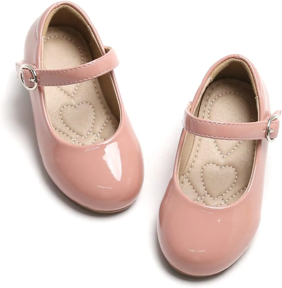 ESTINE Mary Jane Flats for Toddler Girls Little Kids Glittery Dress Princess Wedding Ballet Shoes