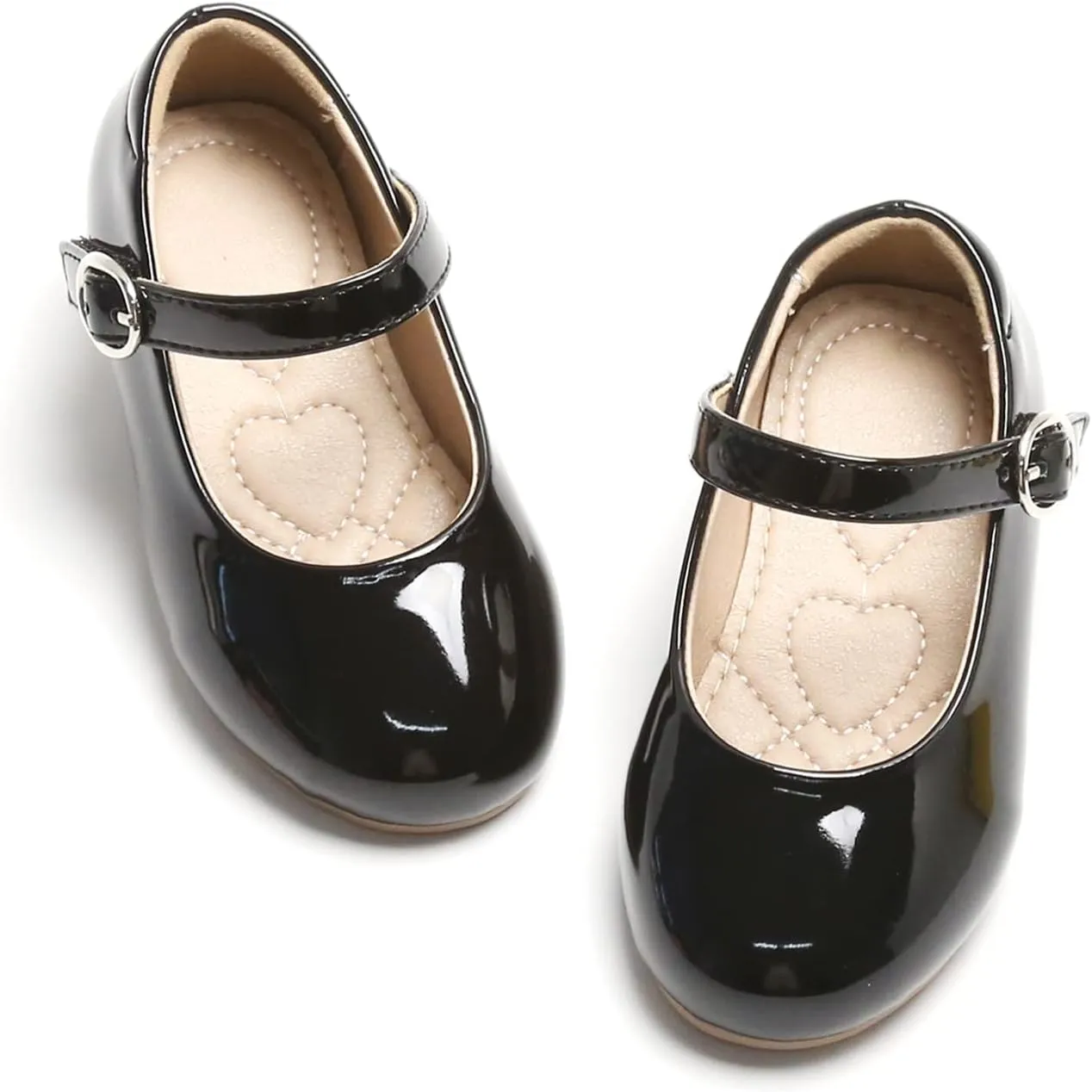 ESTINE Mary Jane Flats for Toddler Girls Little Kids Glittery Dress Princess Wedding Ballet Shoes