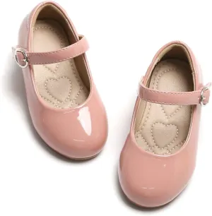 ESTINE Mary Jane Flats for Toddler Girls Little Kids Glittery Dress Princess Wedding Ballet Shoes