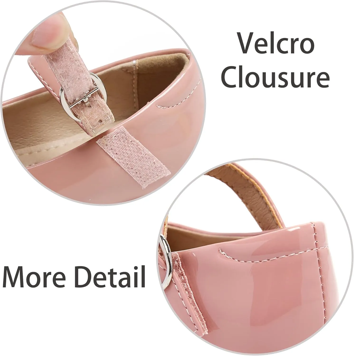 ESTINE Mary Jane Flats for Toddler Girls Little Kids Glittery Dress Princess Wedding Ballet Shoes