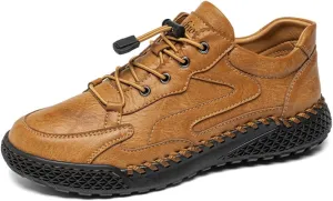Factory Direct Delivery Directly Shipped from The Factory Mens Casual Shoes, Breathable Leather Sneakers Featuring Handmade Details. These Walking Shoes with Anti - Slip Soles are Suitable.