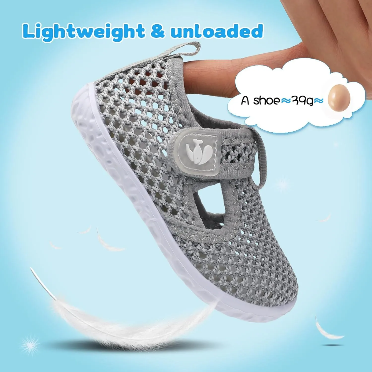 FEETCITY Boys Girls Water Shoes Kids Aqua Socks Quick Dry Barefoot for Beach Swimming Pool