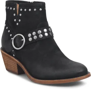 FOWT Women V Cut Cowgirl Ankle Boots Metal Rivet Studded Short Booties Slide Zipper Low Block Striped Heel Boots Metal Buckle Casual Fashion Work Shoes Size 4-16 US