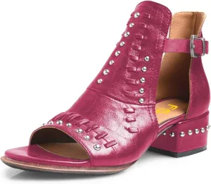 FSJ Women Peep Open Toe Boot Cut Out Buckle Ankle Bootie Comfortable Stacked Block Low Heeled Sandal Shoes Size 4-15 US
