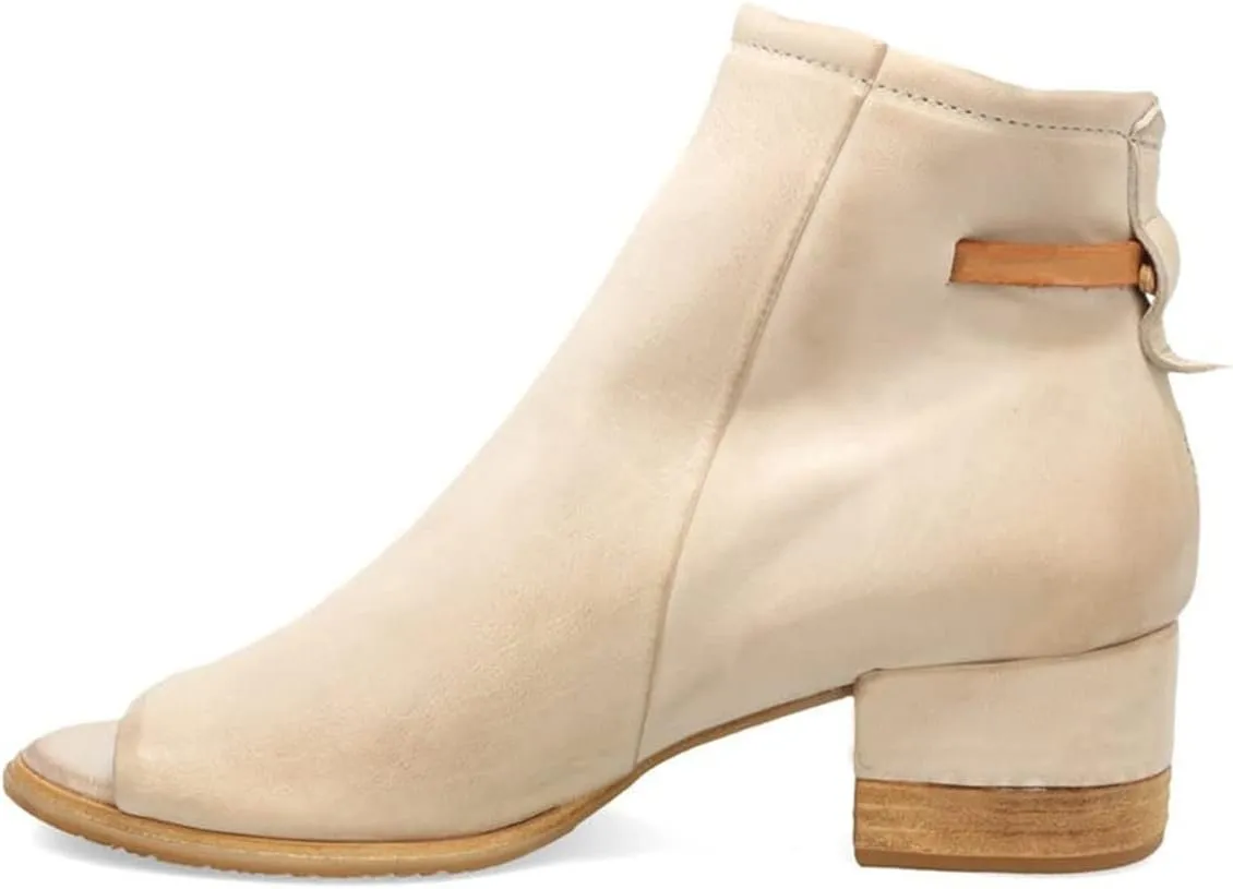 FSJ Women Peep Open Toe Sandals Boot Cut Out Buckle Ankle Bootie Comfortable Stacked Block Low Heeled Summer Sandal Shoes Size 4-15 M US