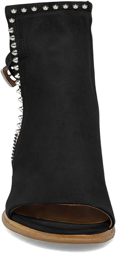 FSJ Women Peep Open Toe Sandals Boot Cut Out Buckle Ankle Bootie Comfortable Stacked Block Low Heeled Summer Sandal Shoes Size 4-15 M US