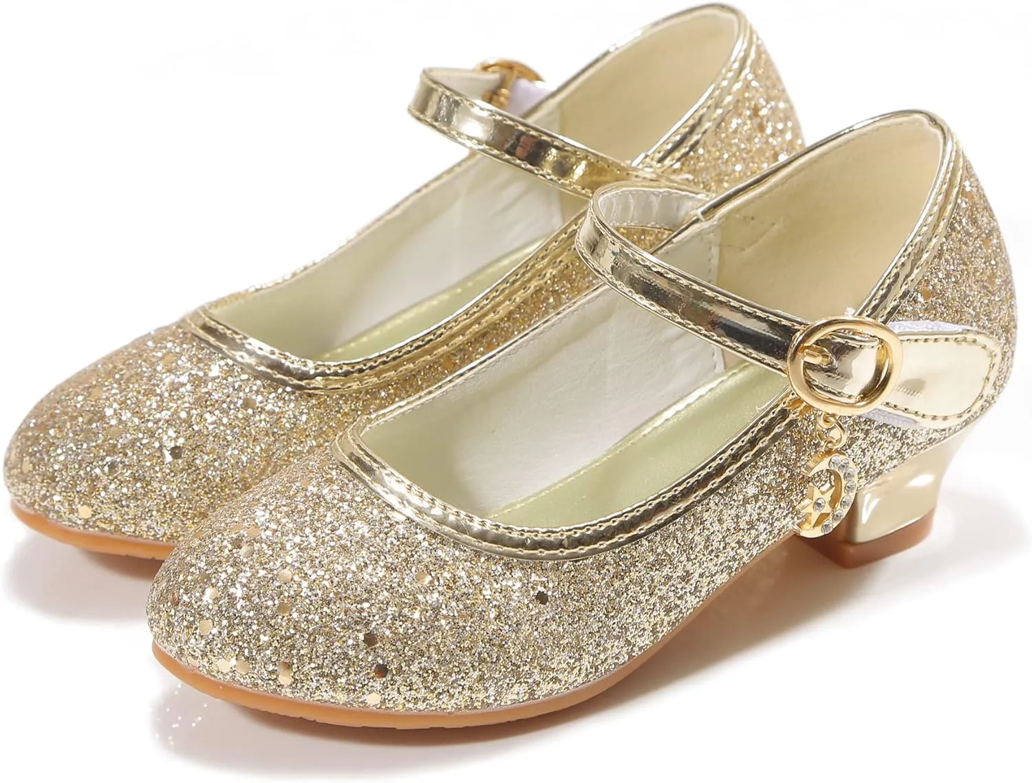 Girls Flats Sparkle Party Mary Jane Princess Dress Shoes