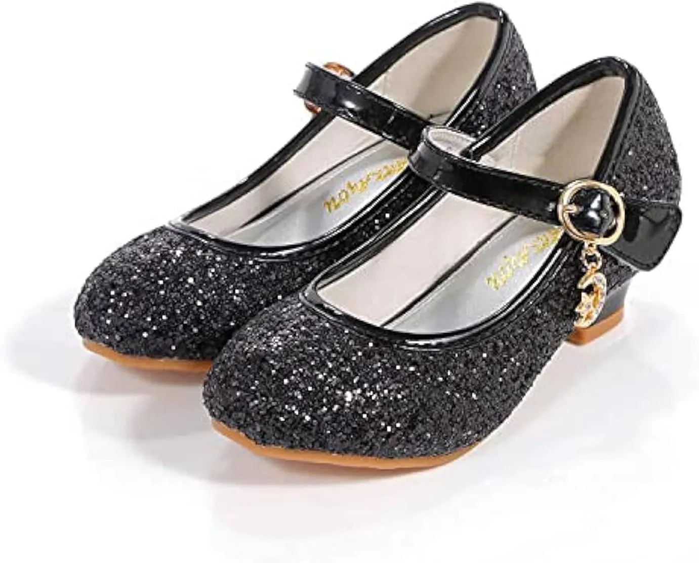 Girls Flats Sparkle Party Mary Jane Princess Dress Shoes