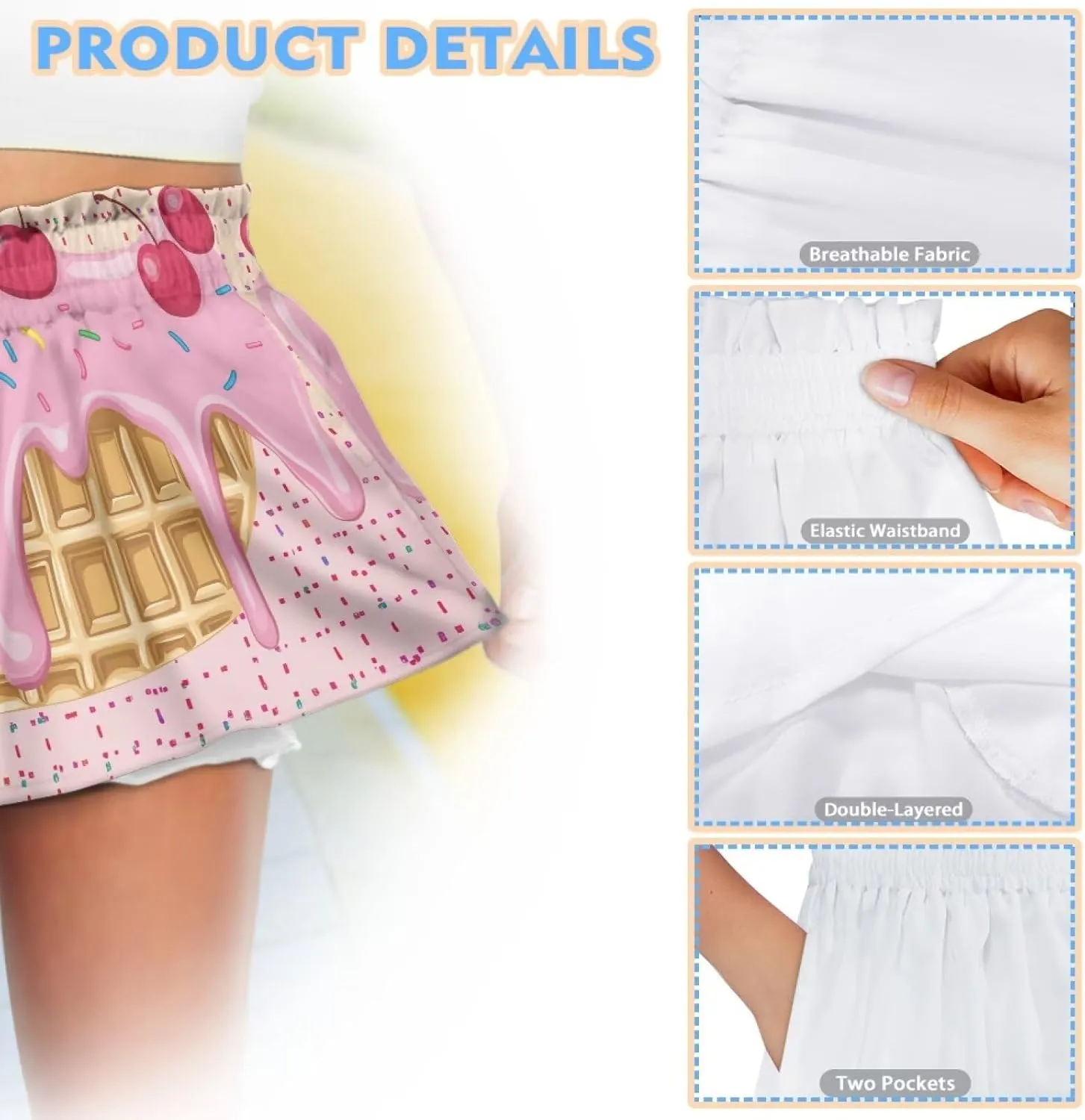 Girls Shorts 1-16 Kids Athletic Shorts with Pockets High Waisted Running Swim Yoga Cute Graphic Shorts Pants