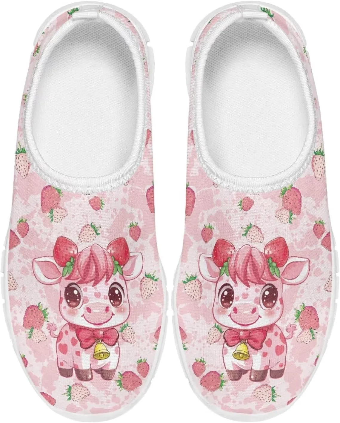 Girls Slip On Shoes Cute Sneakers Casual Kids Running Tennis Shoes
