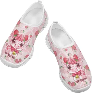 Girls Slip On Shoes Cute Sneakers Casual Kids Running Tennis Shoes