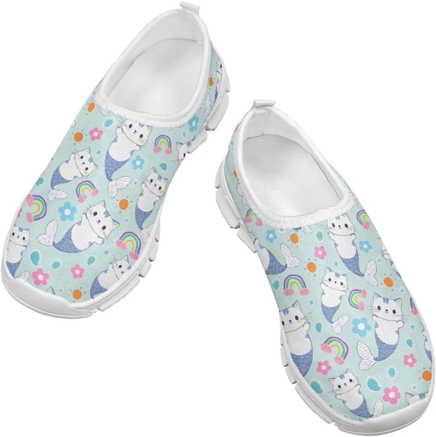 Girls Slip On Shoes Cute Sneakers Kids Tennis Athletic Shoes Footwear