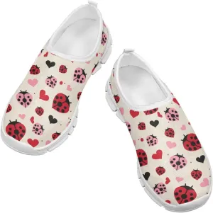 Girls Slip On Shoes Cute Sneakers Kids Tennis Athletic Shoes Footwear