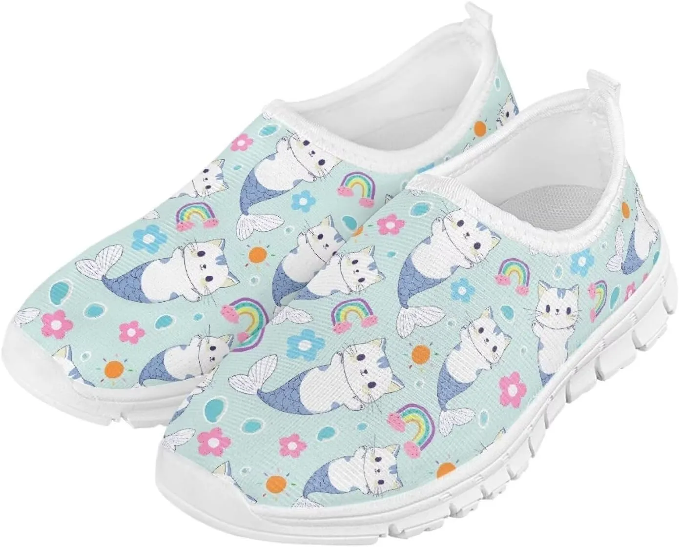 Girls Slip On Shoes Cute Sneakers Kids Tennis Athletic Shoes Footwear