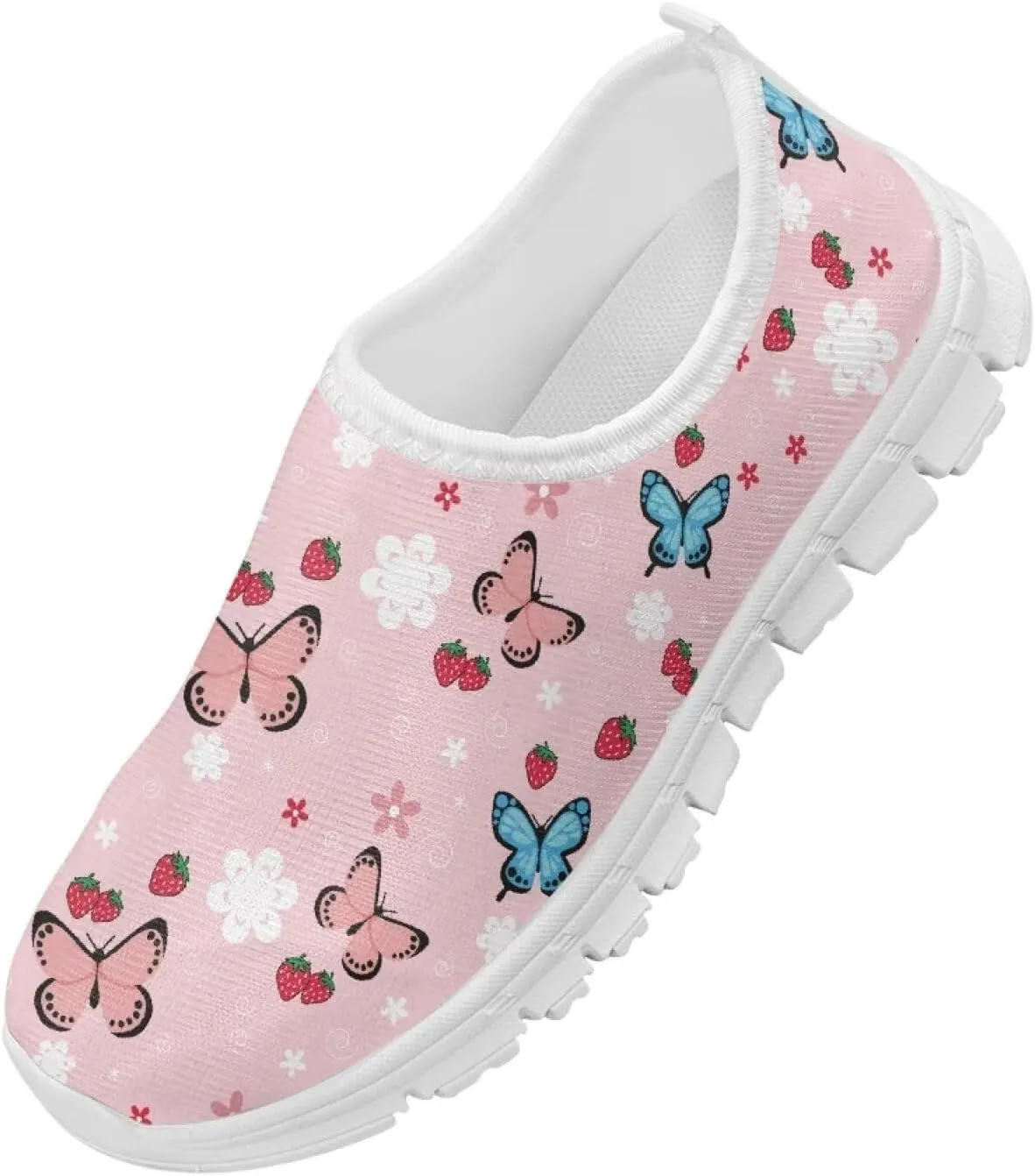 Girls Slip On Shoes Cute Sneakers Kids Tennis Athletic Shoes Footwear