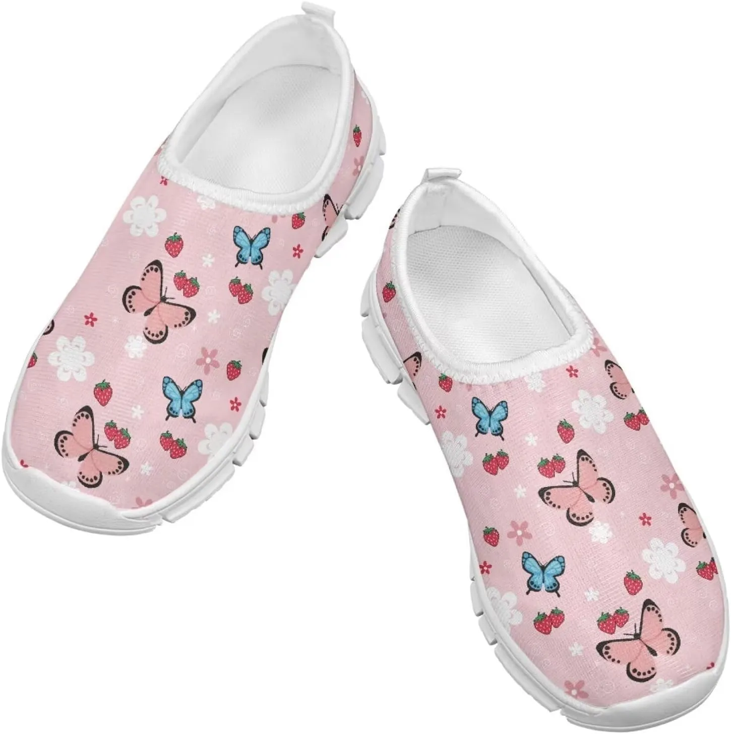 Girls Slip On Shoes Cute Sneakers Kids Tennis Athletic Shoes Footwear