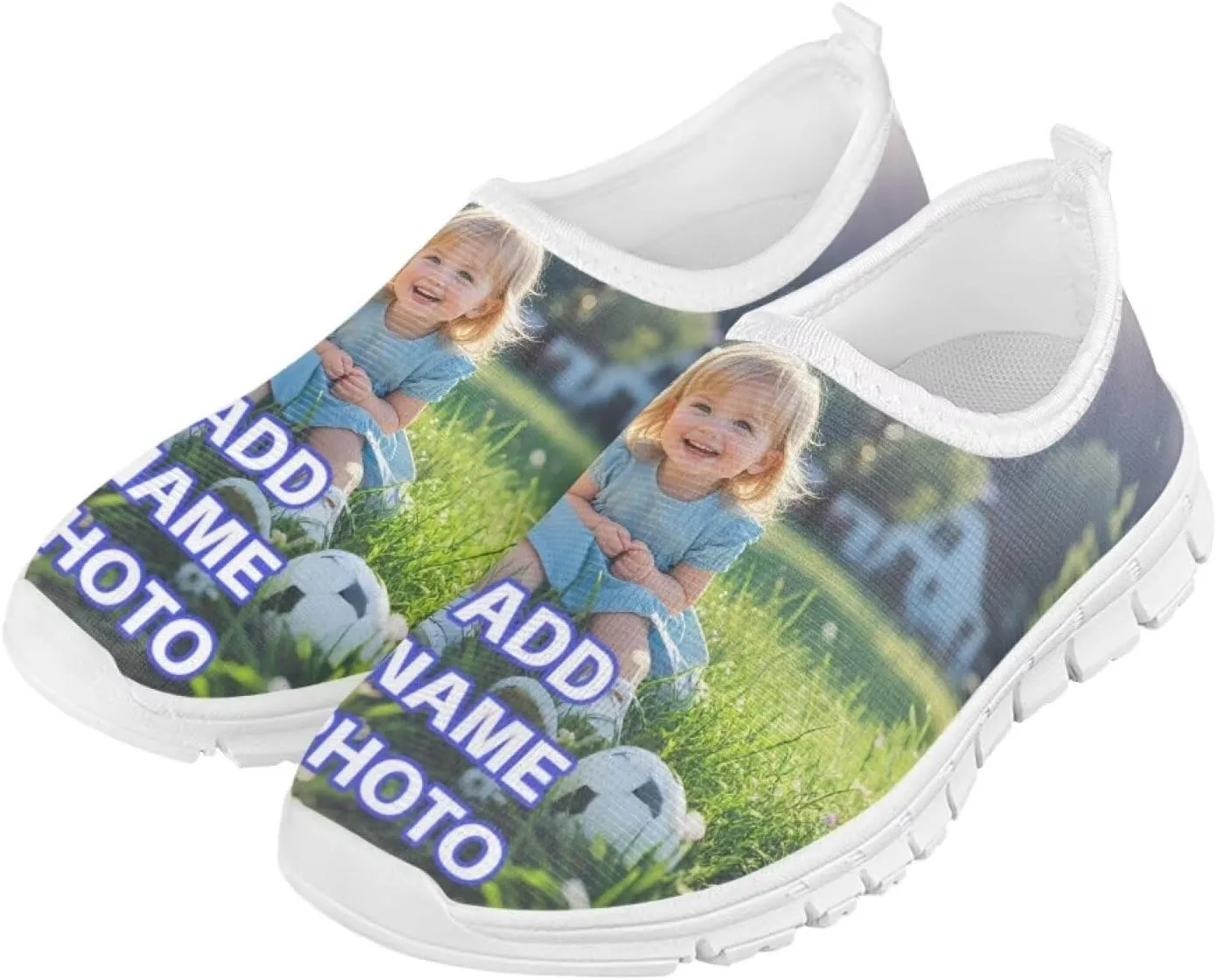 Girls Slip On Sneakers Custom Shoes Personalized Gifts for Kids Boys