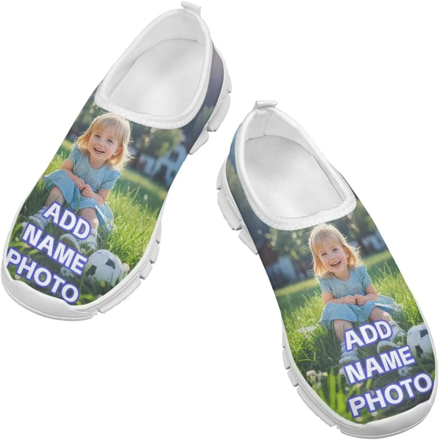 Girls Slip On Sneakers Custom Shoes Personalized Gifts for Kids Boys