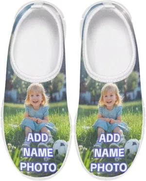 Girls Slip On Sneakers Custom Shoes Personalized Gifts for Kids Boys