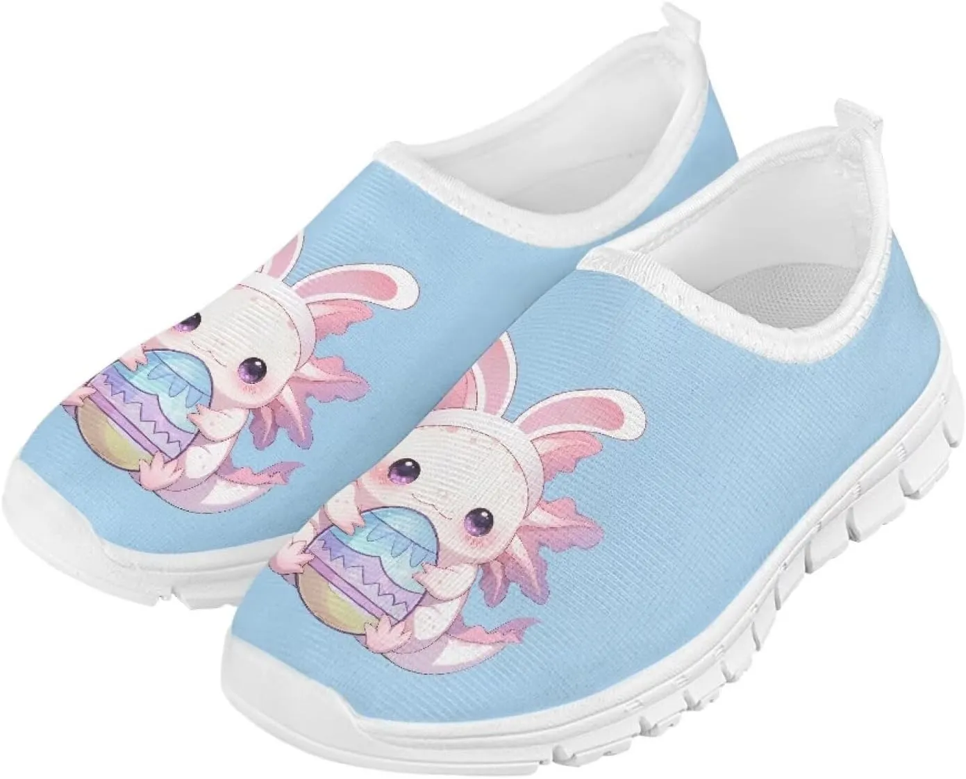 Girls Slip On Sneakers Cute Easter Gifts for Kids Tennis Gym Shoes