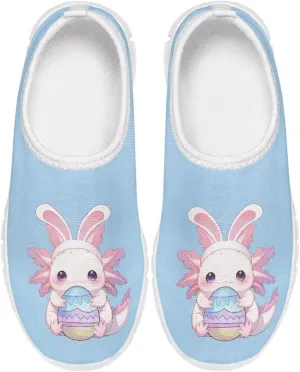 Girls Slip On Sneakers Cute Easter Gifts for Kids Tennis Gym Shoes