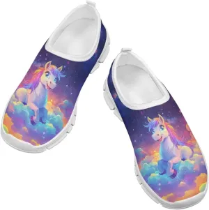 Girls Slip On Sneakers Shoes Animals Themed Kids Tennis Running Shoes