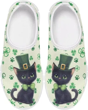 Girls Slip On Sneakers St Patrick's Day Costume Kids Tennis Gym Shoes