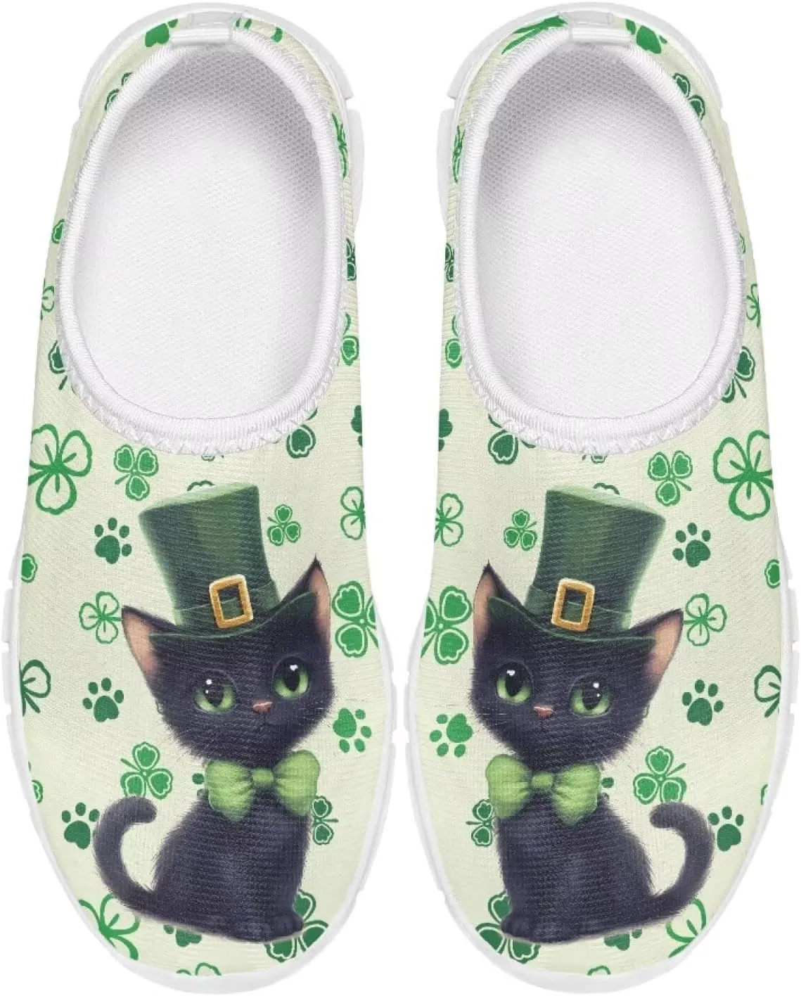 Girls Slip On Sneakers St Patrick's Day Costume Kids Tennis Gym Shoes