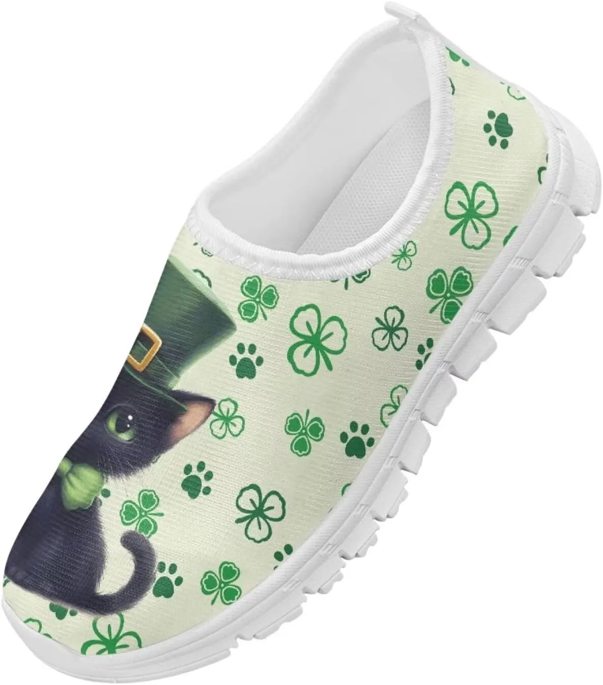 Girls Slip On Sneakers St Patrick's Day Costume Kids Tennis Gym Shoes