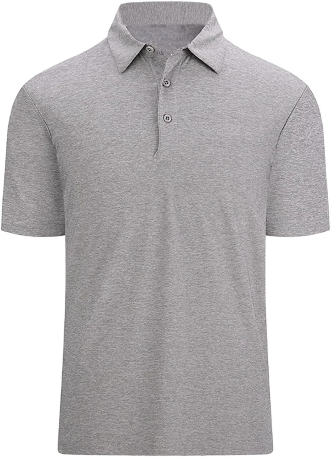 Golf Polo Shirt for Men 3-Button Moisture Wicking Quick-Dry Short Sleeve Casual Shirts Fashion Business Collared Tops