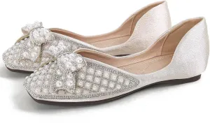 Hee grand Women Square Toe Crystals Shoes Glittering Rhinestone Wedding Dress Shoes Fashion Bridesmaid Shoes