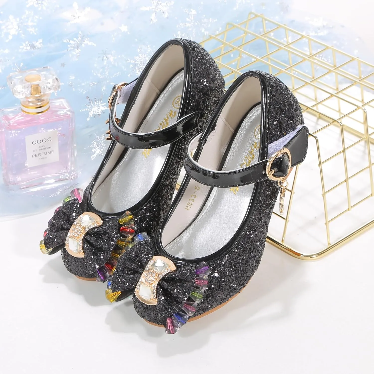 High Heels for Kids Princess Shoes Flats Wedding Party for Girls Toddler Little Kid
