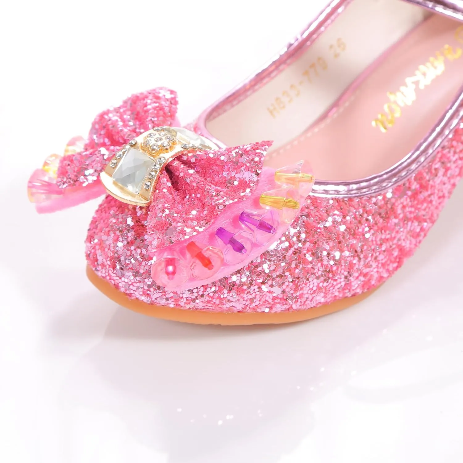 High Heels for Kids Princess Shoes Flats Wedding Party for Girls Toddler Little Kid