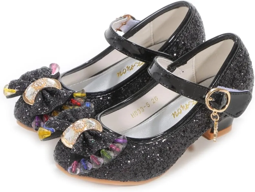 High Heels for Kids Princess Shoes Flats Wedding Party for Girls Toddler Little Kid