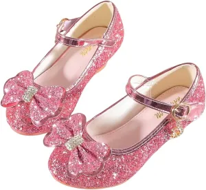 High Heels for Kids Princess Shoes Flats Wedding Party for Girls Toddler Little Kid
