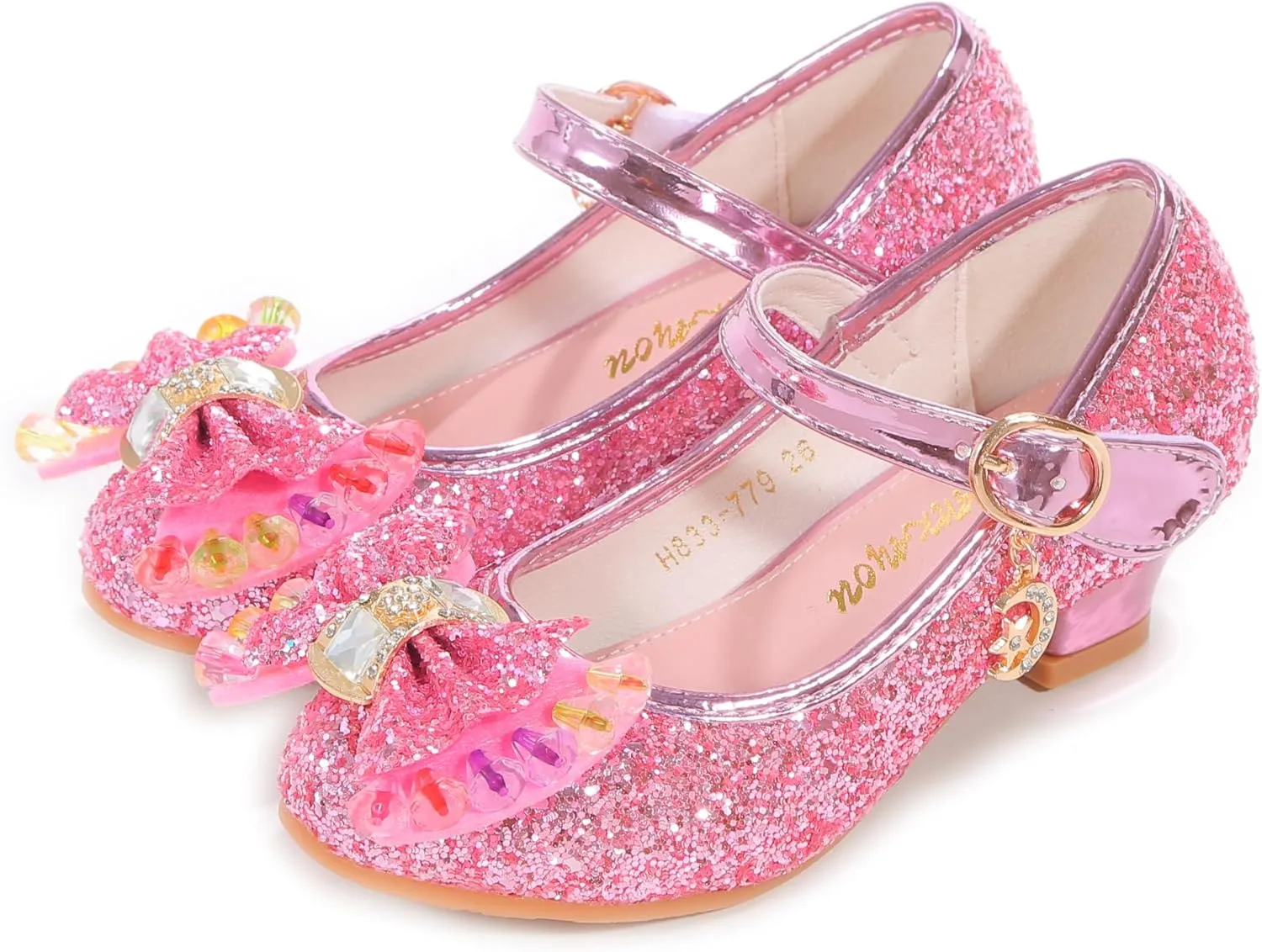 High Heels for Kids Princess Shoes Flats Wedding Party for Girls Toddler Little Kid