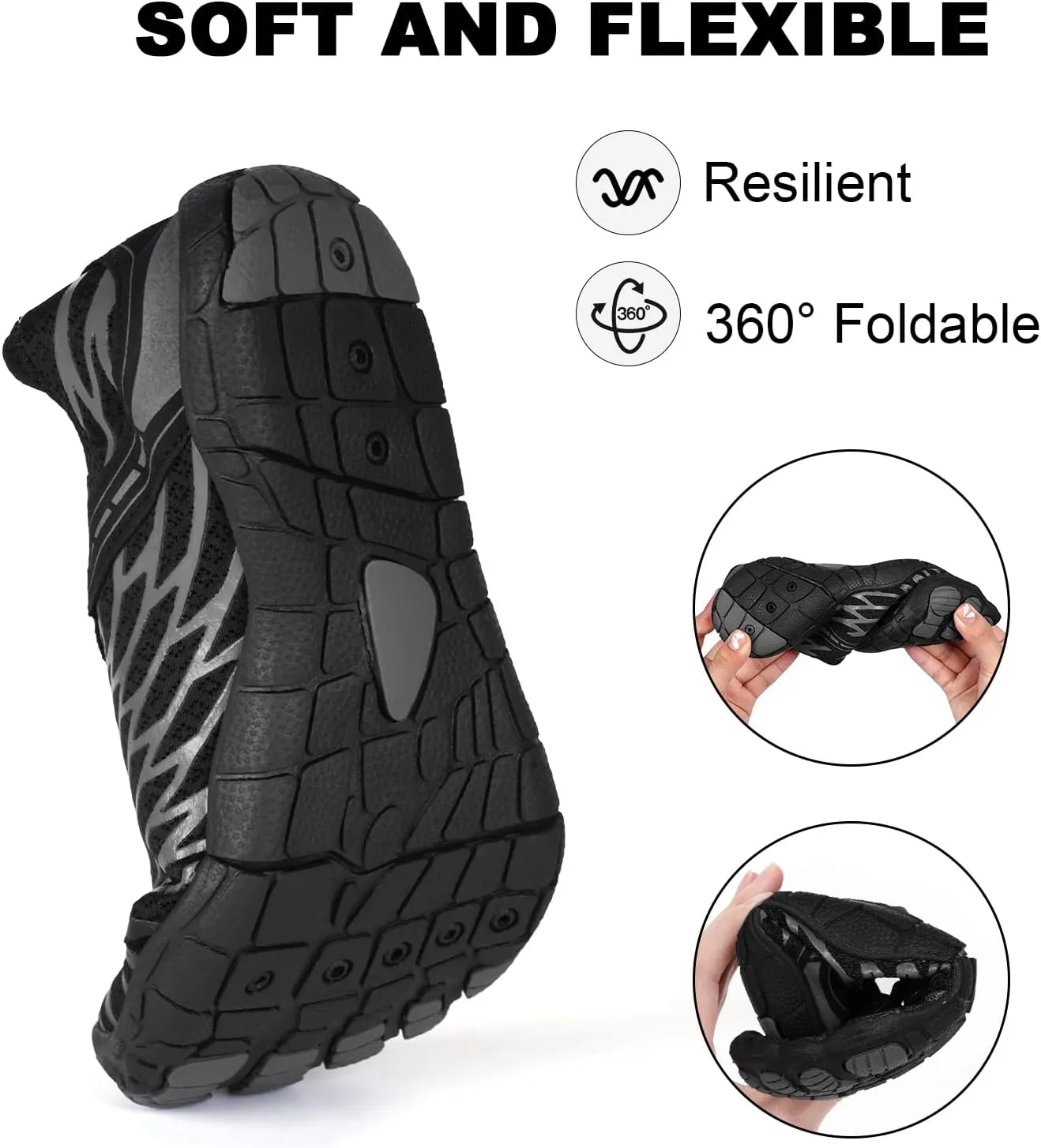 Hike Barefoot Shoes Womens Mens Water Shoes, Hiking Footwear Healthy Barefoot Shoes Women Men, Wide Toe Box Non-Slip Outdoor Sports Zero Drop Shoes