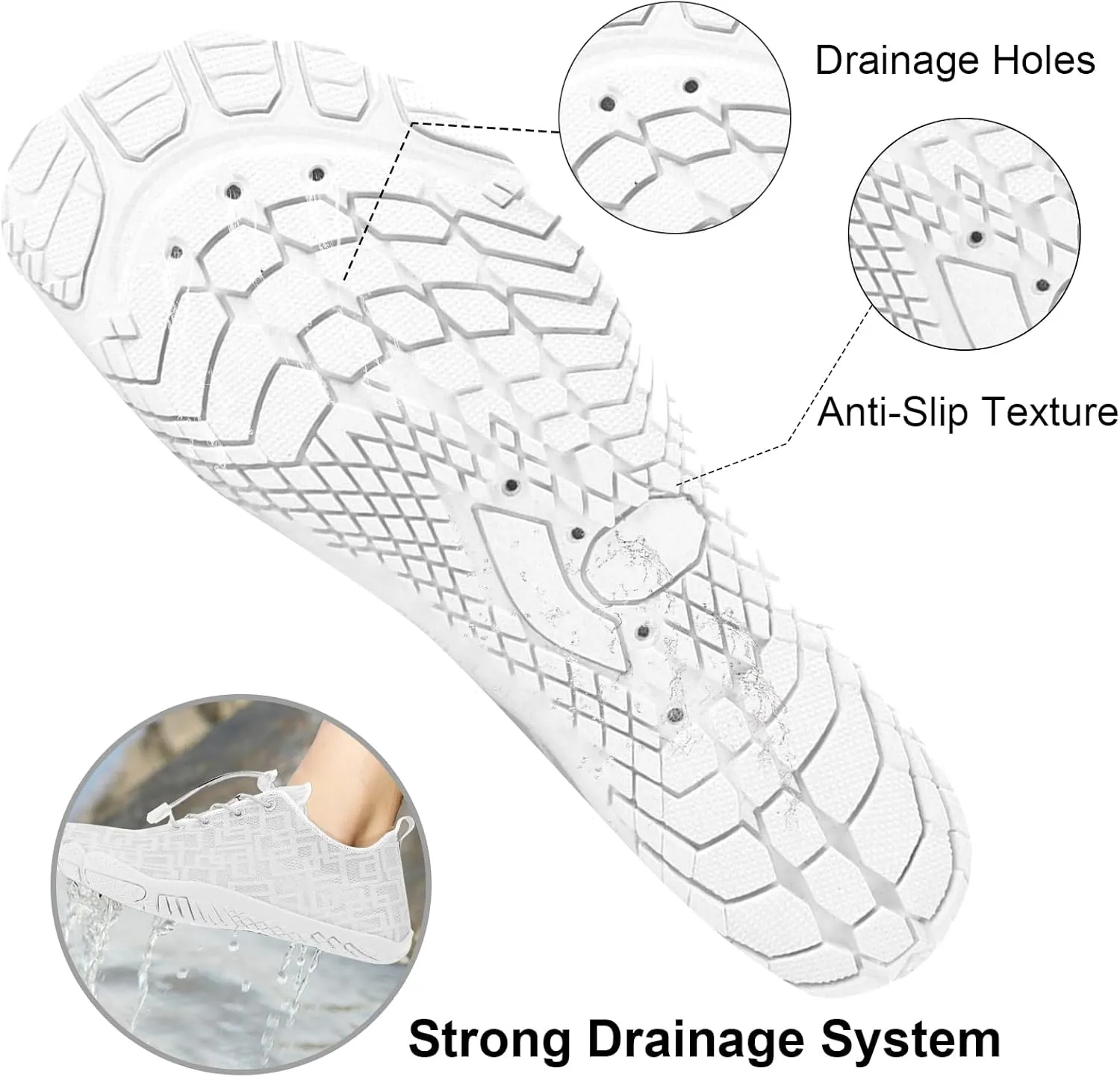 Hike Barefoot Shoes Womens Mens Water Shoes, Hiking Footwear Healthy Barefoot Shoes Women Men, Wide Toe Box Non-Slip Outdoor Sports Zero Drop Shoes